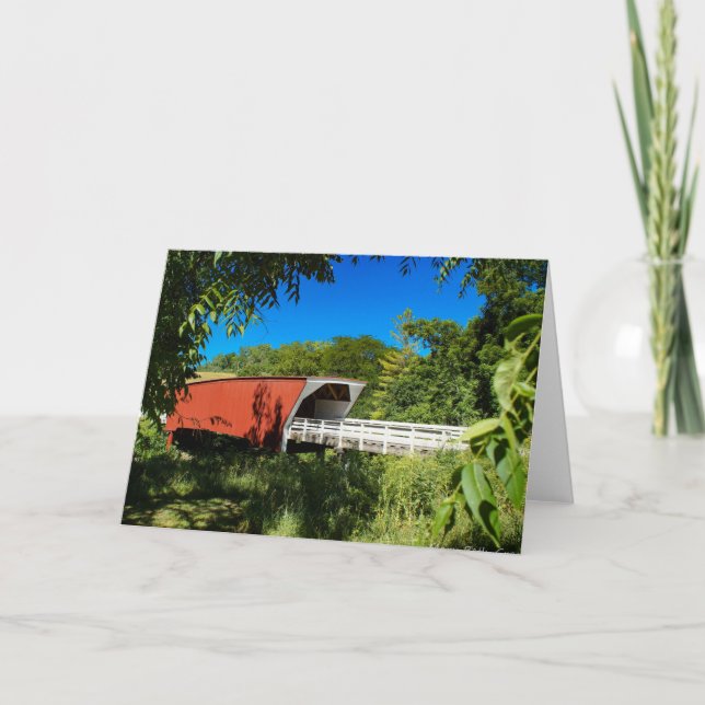 Cartão Pontes do Condado de Madison (Frente)