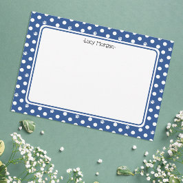 Cartão Ponto Azul Nota Personalizado Caprichoso Impressão