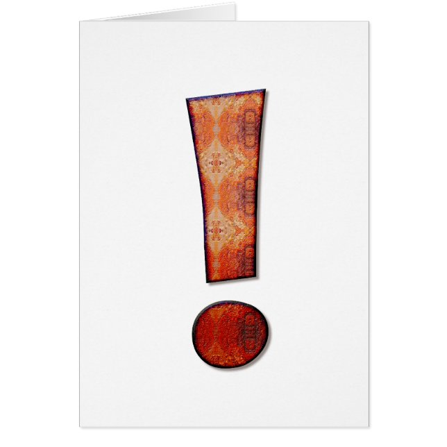 Cartão Ponto de exclamação (Frente)