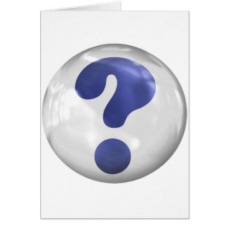 Cartão Ponto de interrogação