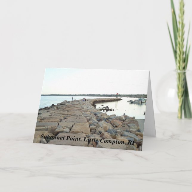 Cartão Ponto-limite Sakonnet, Little Compton, RI LC (Frente)