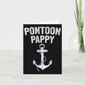 Cartão Pontoon Pappy Capitão Gift Lago Sailor Fish Boa