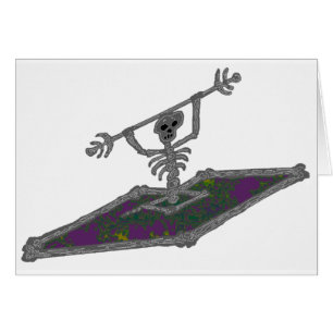 Cartão pontos culminantes do caiaque