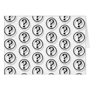 Cartão Pontos de interrogação