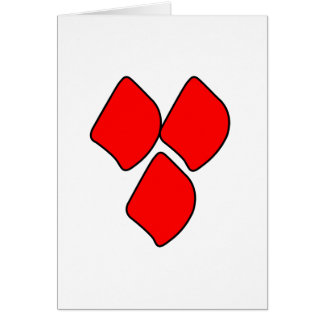 Cartão Pontos do amor - vermelho