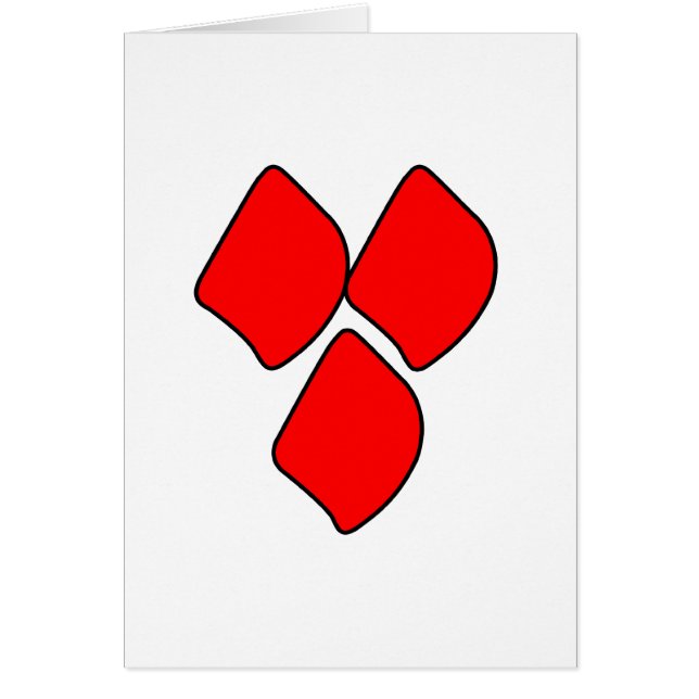 Cartão Pontos do amor - vermelho (Frente)