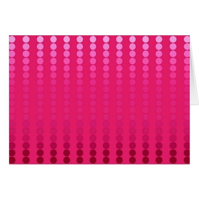 Cartão Pontos satíricos - tons cor-de-rosa fuchsia (Frente horizontal)