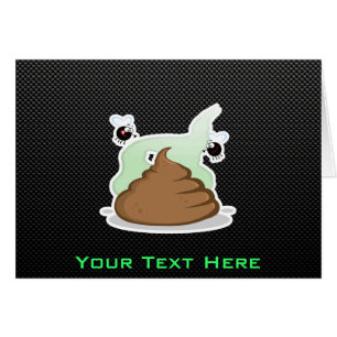 Cartão Poo fedido; Lustroso