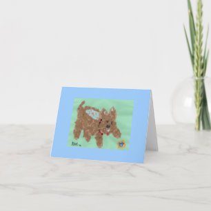 Cartão Poochie's Note Card (Dog card)