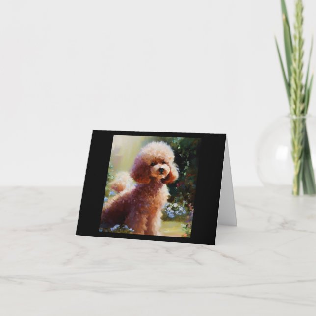 Cartão Poodle (Frente)