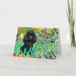 Cartão Poodle (preto 1) - Íris