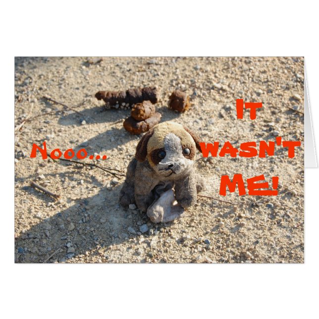 Cartão Poop (Frente Horizontal)