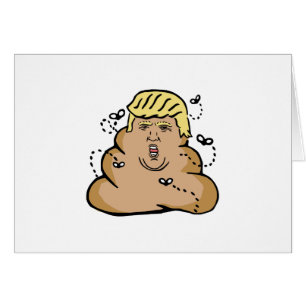 Cartão poop donald trump