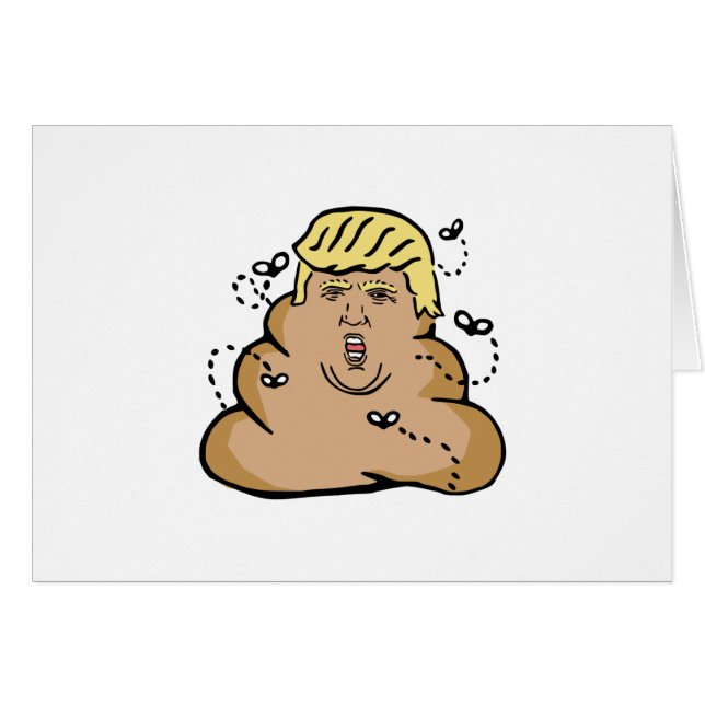 Cartão poop donald trump (Frente Horizontal)