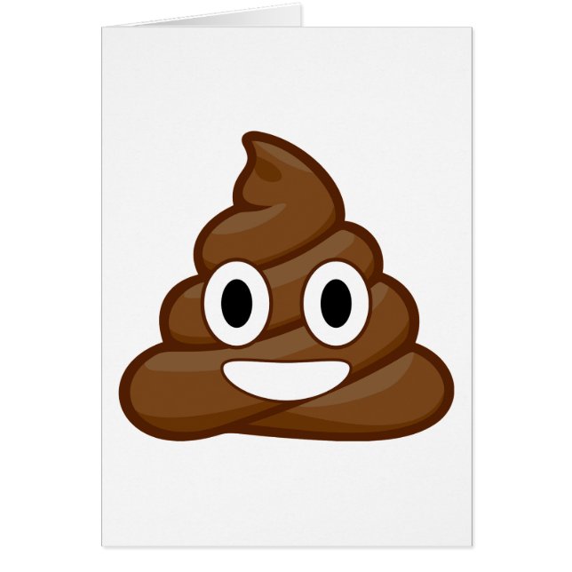 Cartão poop emoji (Frente)