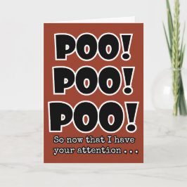 Cartão POOP emoji engraçada aniversário de criança de bri