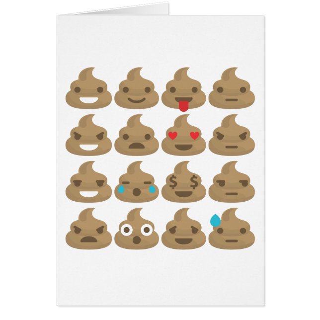 Cartão poop emojis (Frente)