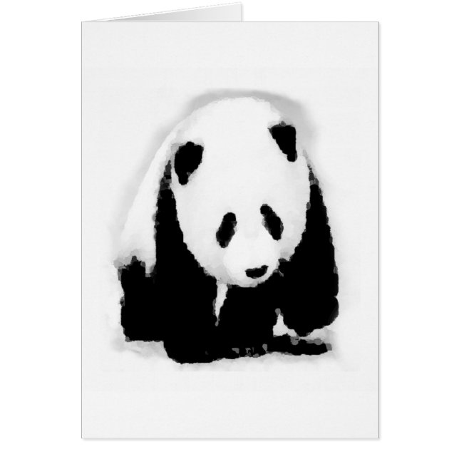 Cartão Pop Art Baby Panda (Frente)