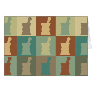 Cartão Pop art da farmacologia