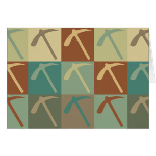 Cartão Pop art da geologia