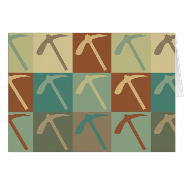 Cartão Pop art da geologia (Frente Horizontal)