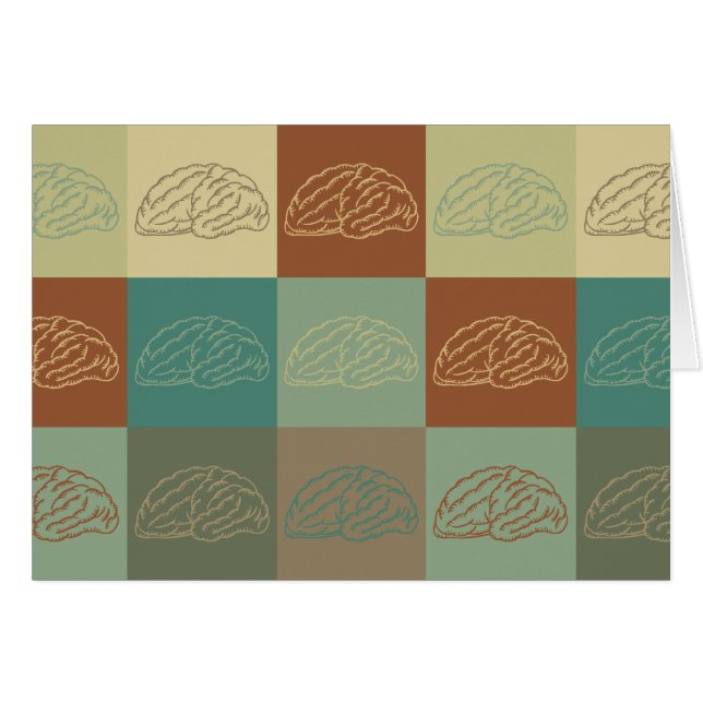 Cartão Pop art da neurociência (Frente Horizontal)