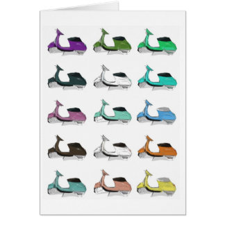 Cartão Pop art de Lambretta