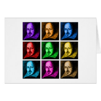 Cartão Pop art de Shakespeare