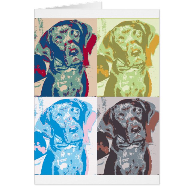 Cartão Pop Art Dog (Frente)