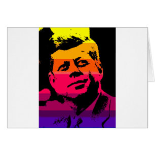 Cartão Pop Art Jack JFK John F. Kennedy