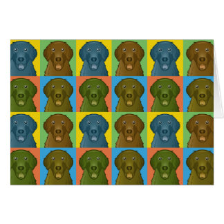 Cartão Pop art Liso-Revestido dos desenhos animados do