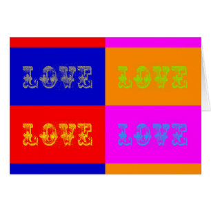Cartão Pop Art Love