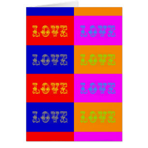 Cartão Pop Art Love
