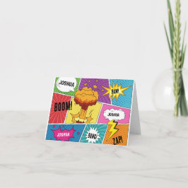 Cartão Pop de Arte Personalizada do Livro Quadrado Colori