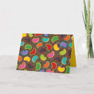 Cartão Pop de Felicidade de Feijão Colorida e Divertida R