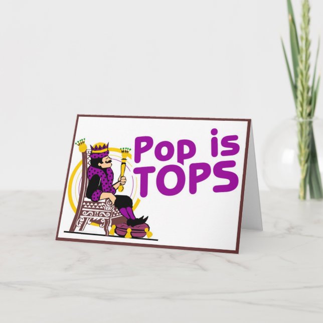 Cartão Pop é Tops (Frente)