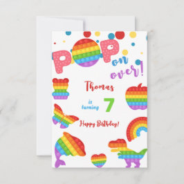 Cartão Pop! Pastel pop de feliz aniversário