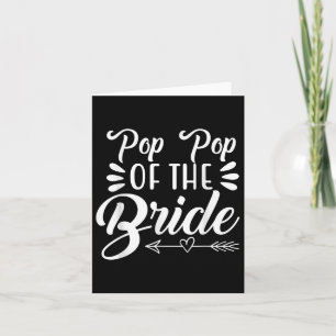 Cartão Pop Pop da da Família Noiva Festa de casamento S