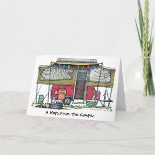 Cartão Pop Up Camper Trailer Note Cards