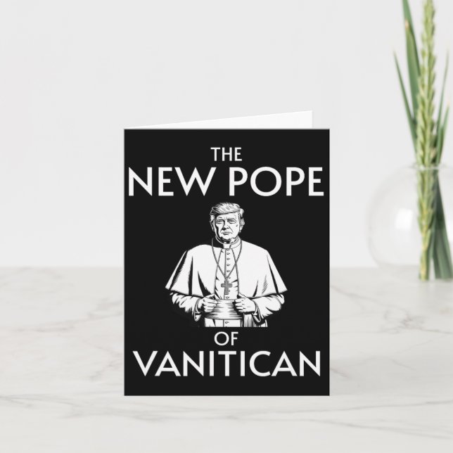 Cartão Popa Engraçado De Vanitican (Frente)