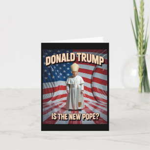 Cartão Pope Engraçado E Presidente Donald Trump