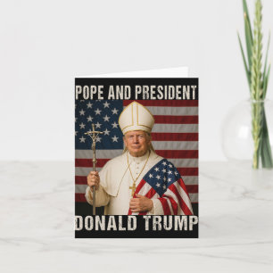 Cartão Pope Engraçado Trump E Presidente Donald Trump