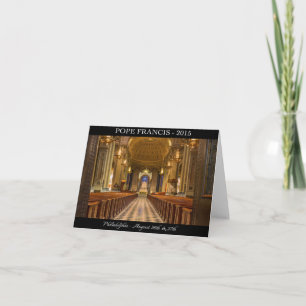 Cartão Pope Francis Visits Philadelphia Note Card