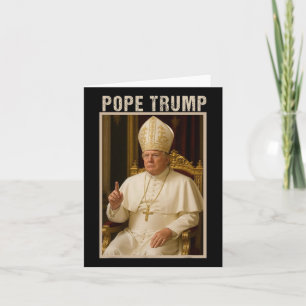 Cartão Pope Trump 1 Pope Trump Donald Trump Sábado Políti