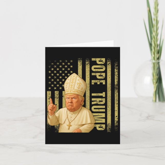 Cartão Pope Trump 2025 (Frente)