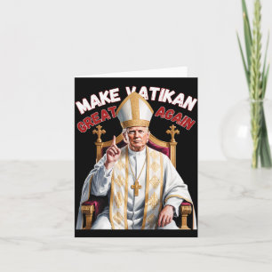 Cartão Pope Trump Engraçado Presidente Trump