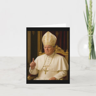 Cartão Pope Trump Engraçado Presidente Trump