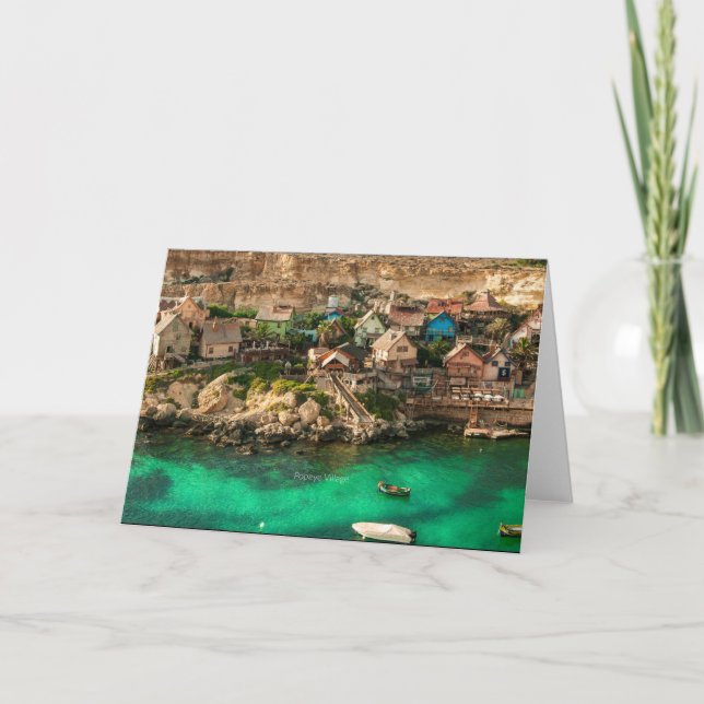 Cartão Popeye Village, Malta, (Frente)