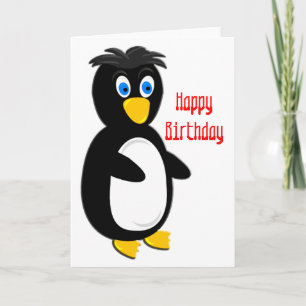 Cartão Popeyed Penguin Birthday