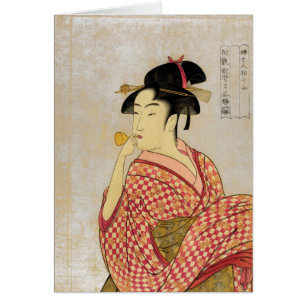 Cartão Poppen o fuku musume